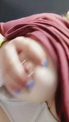 Boobs Flashing Nipple Piercing Nipple Play clip