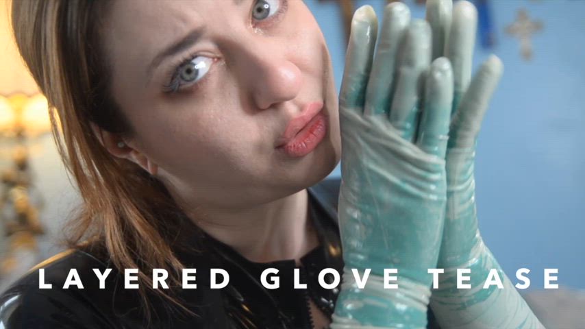 bdsm dominatrix edging femdom freshie juice gooning joi latex latex gloves tease