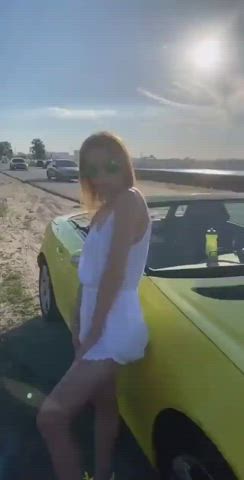 car dildo huge dildo outdoor public clip