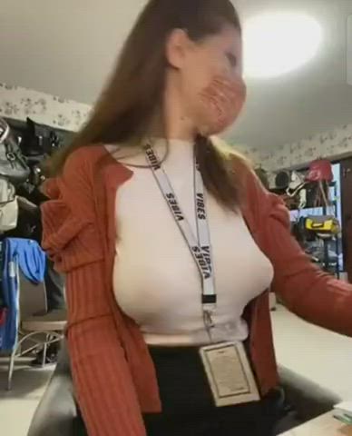 big tits flashing hidden cam public clip