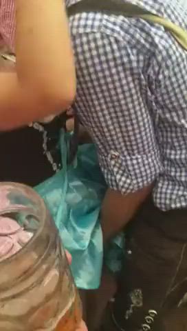 Oktoberfest public pussy grab