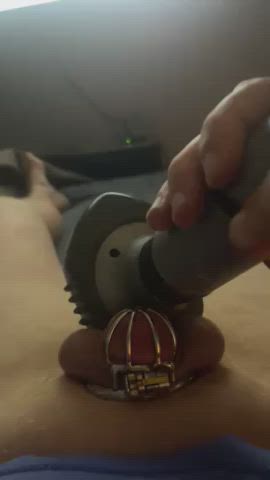 Chastity Clit Cock Orgasm Sissy Vibrator clip