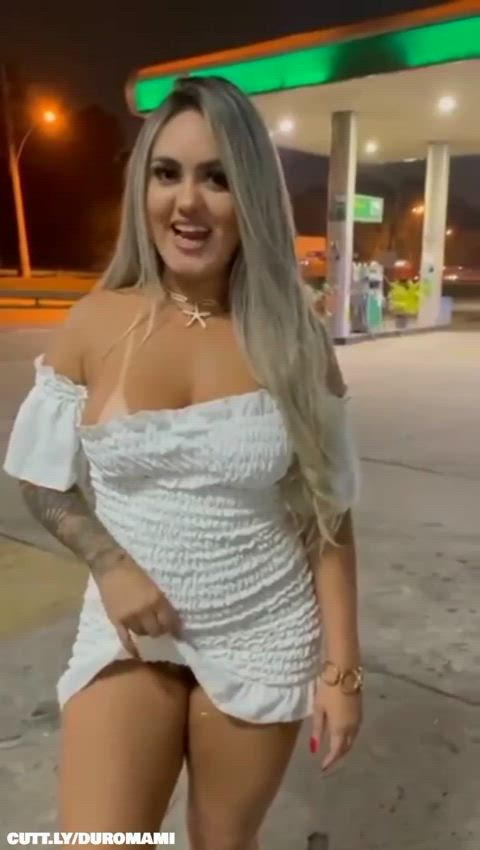 Hotwife picking up men at the gas station and taking loads
