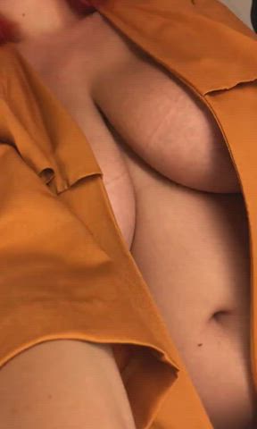 big tits boobs huge tits natural tits redhead tits titty drop clip