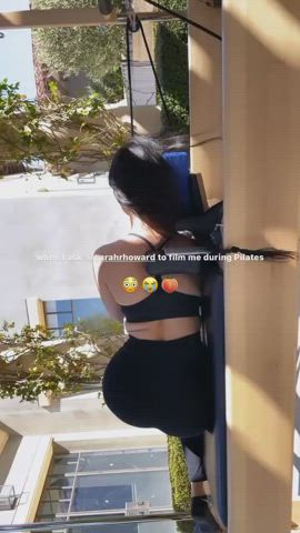 Ass Kourtney Kardashian Spandex clip