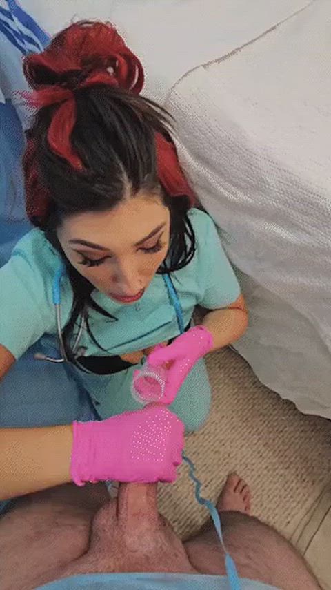 It's not gay bro, I'm the only nurse who can help you make a deposit. Just relax.