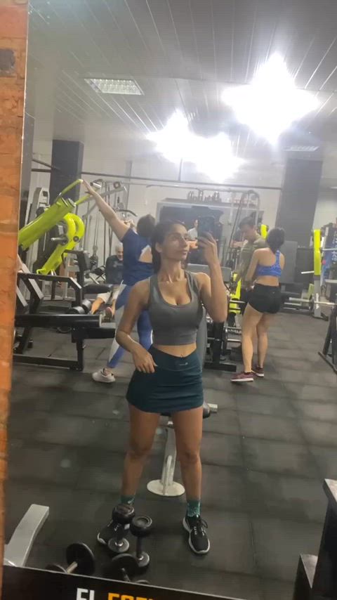 My gym look gives me extra motivation.