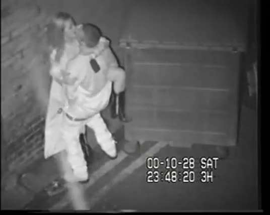 back alley fuck caught on security cam