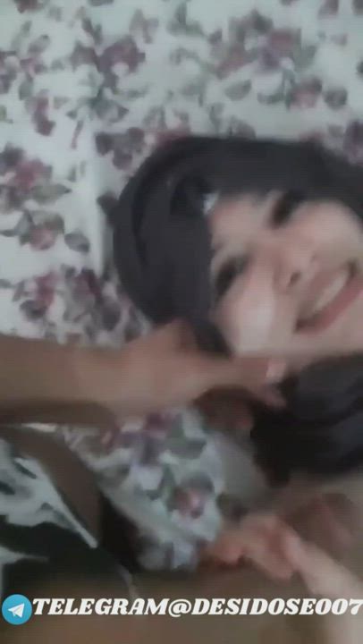 Very Rare/Unseen High Profile CUTE Busty Pakistani Babe Happily sucking And Enjoying