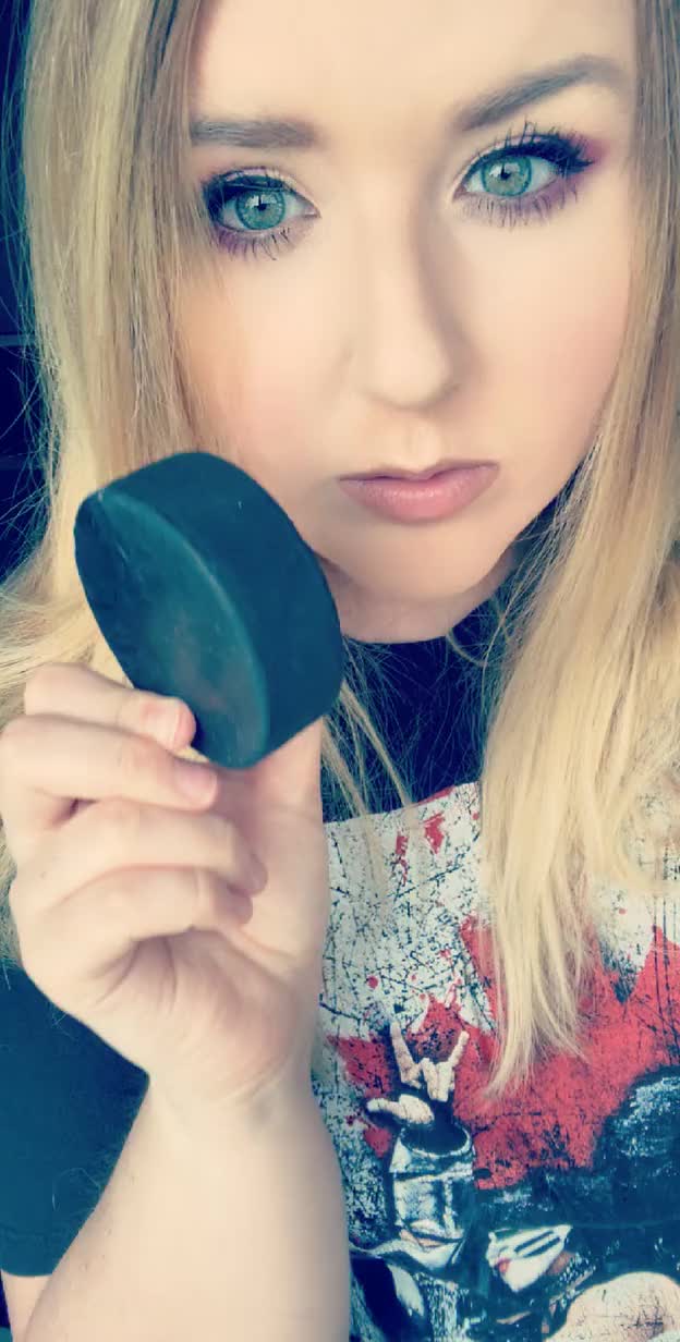 Sometimes my dom forces me to clean his pucks with my tongue when I’ve been bad.