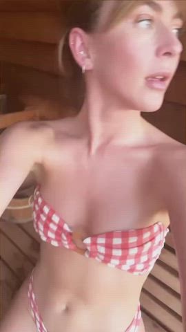 bikini blonde celebrity cleavage julianne hough natural tits small tits clip