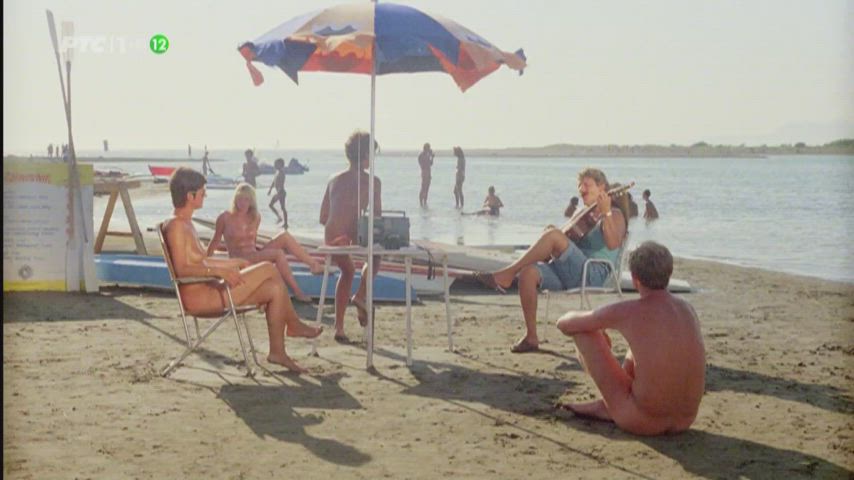 beach group nudist serbian vintage clip