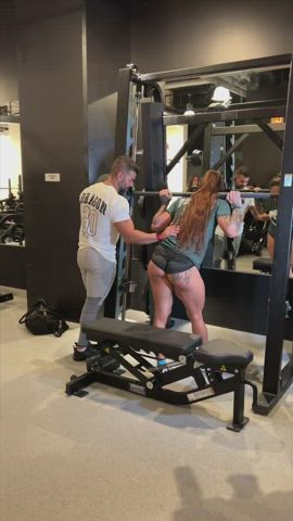 ass fitness muscular girl clip