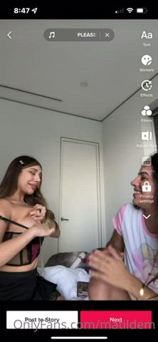 boobs friends nipples onlyfans tiktok clip