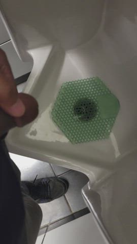 Peeing Public Toilet clip