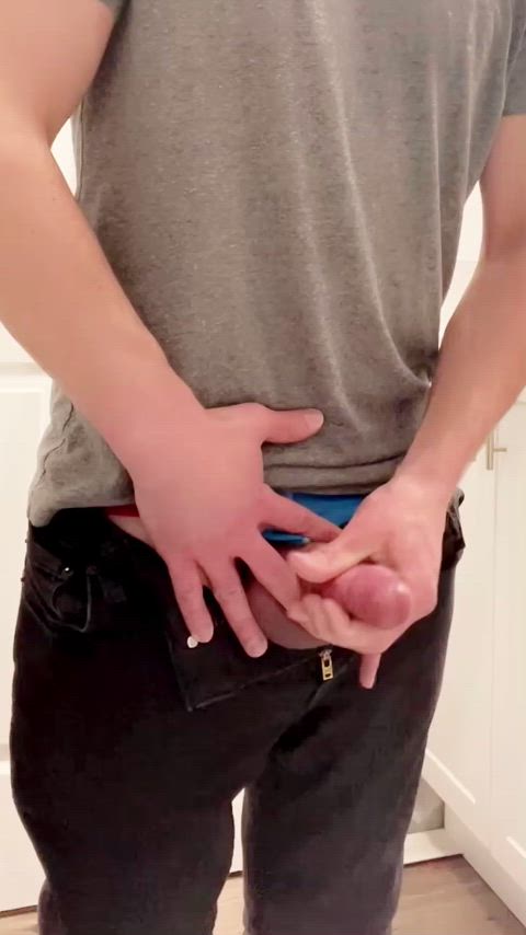 21 years old cumshot jerk off thick cock clip