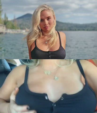 big tits blonde bouncing tits braless celebrity natural tits clip