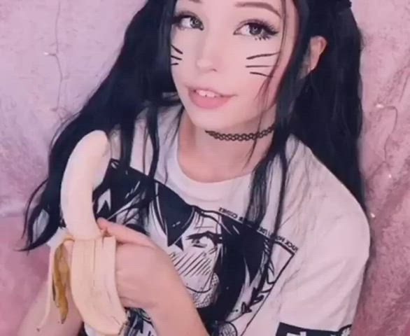 belle delphine cosplay cute deepthroat clip