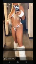 Blonde Cosplay Tits clip