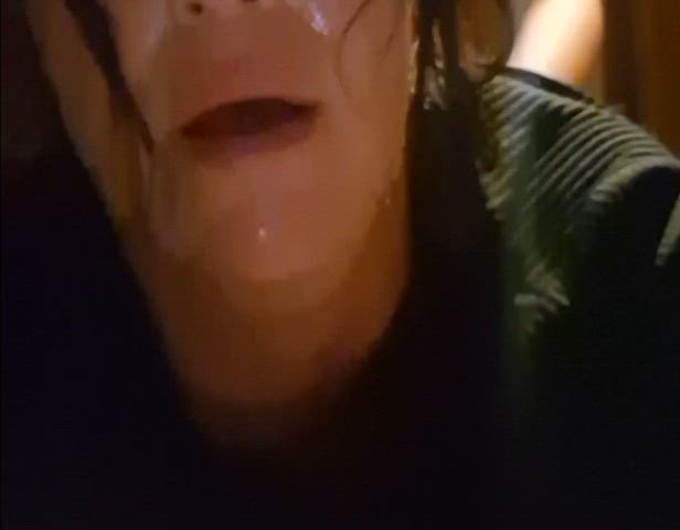 Can you tell how much I love getting fucked while it drips off my face