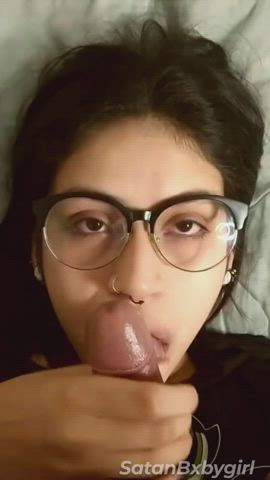 amateur blowjob girlfriend glasses handjob onlyfans pov pornhub pornstar clip