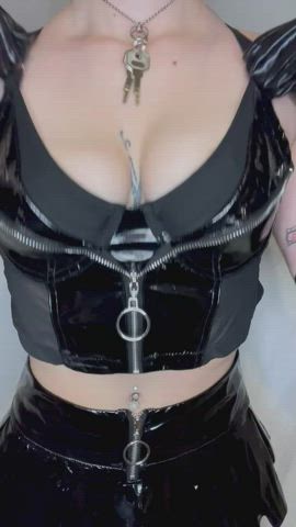 dominatrix latex titty drop bigger-than-you-thought boobs forty-five-fifty-five titty-drop