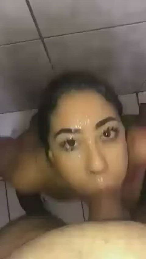 brazilian deepthroat face fuck clip