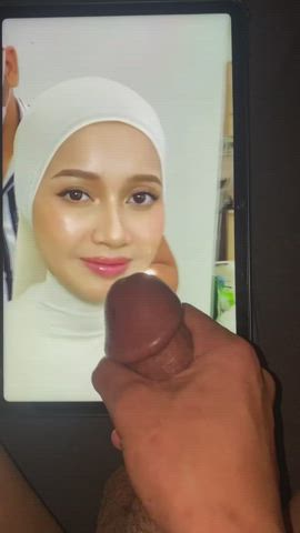 Asian Cock Worship Cumshot Hijab Malaysian Muslim Precum Teen Tribute clip