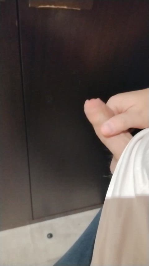 Cumshots on hotel wardrobe