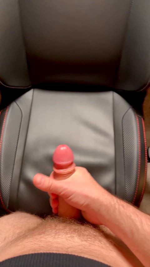 cumshot solo uncut clip