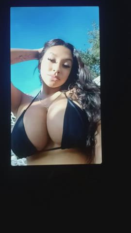 big tits cumshot tribute clip