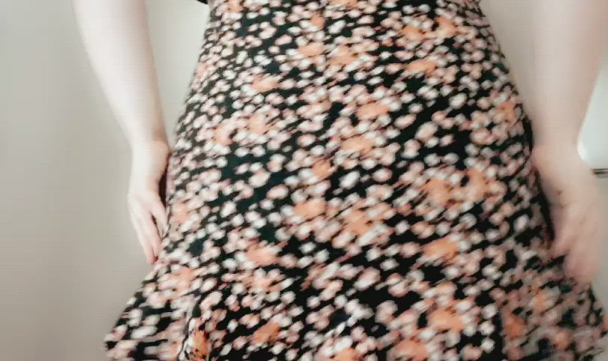 BBW Big Ass Chubby Dress Flashing Hotwife Lingerie MILF Panties clip