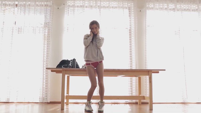 booty cute dancing lily chey pussy tease teen clip