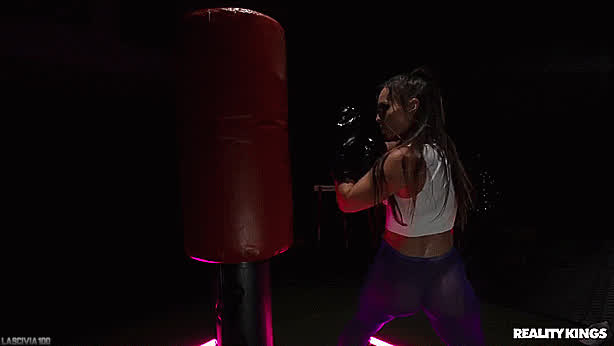 Fitness Gym Kelsi Monroe Latina Tights Workout Yoga Pants clip