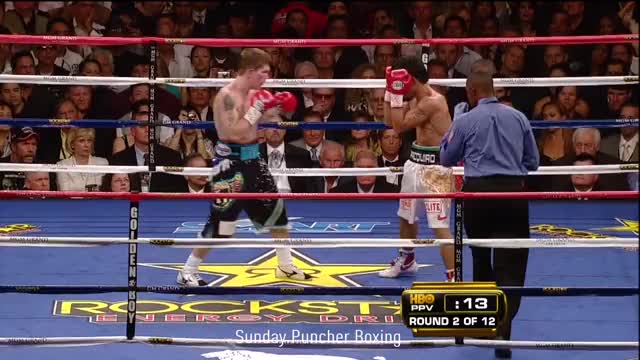 Manny Pacquiao sends Ricky Hatton down for the count
