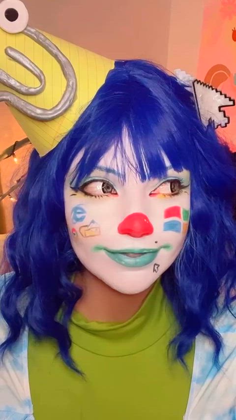 clown clown girl cute clip