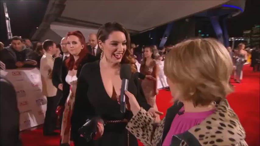 celebrity cleavage sexy clip
