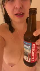 A good day ending with a steamy shower and a cold Red Chair NWPA by Deschutes.