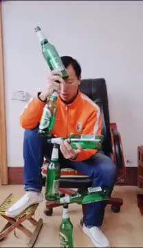 Beer Bottle Balancing Act