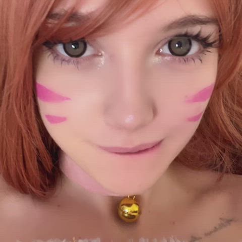 amateur beautiful cosplay tongue clip