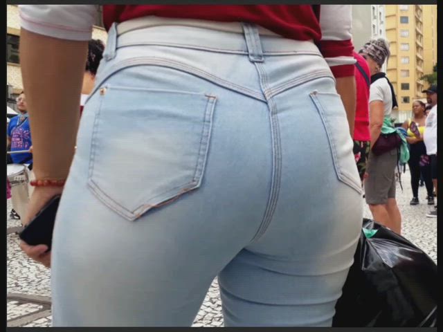 ass big ass booty candid fetish hidden cam horny jeans tight voyeur clip