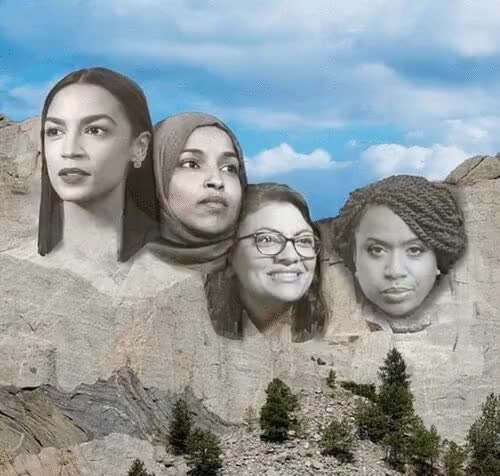 Cortez Omar Tlaib Pressley  2018 Mt Rushmore Congresswomen