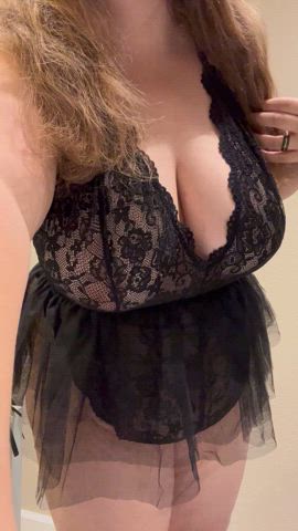 Showing off my new lingerie.