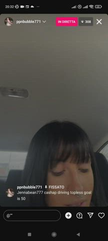Flashing in the car part 1
