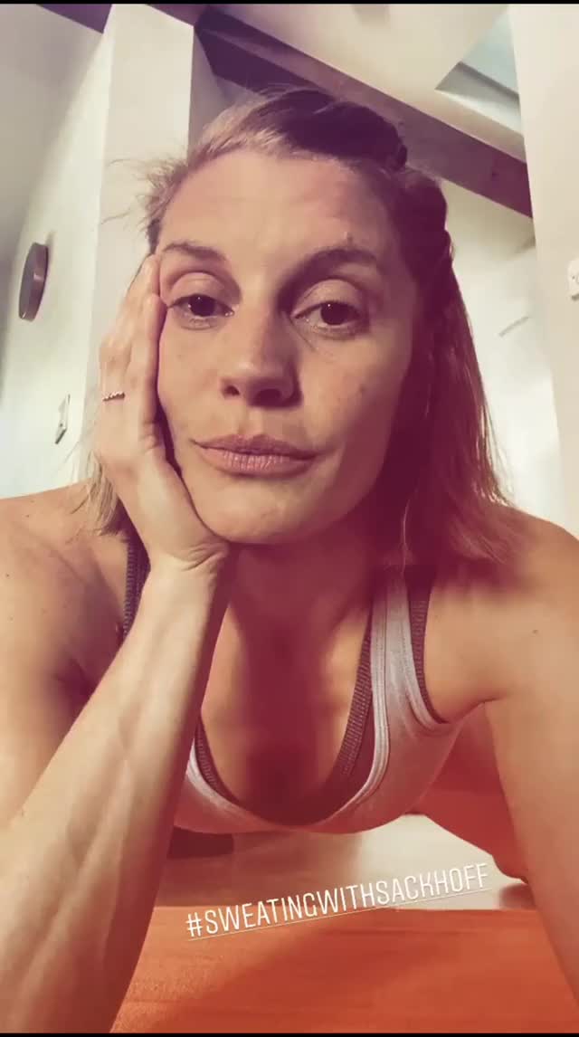 Katee Sackhoff - Workout