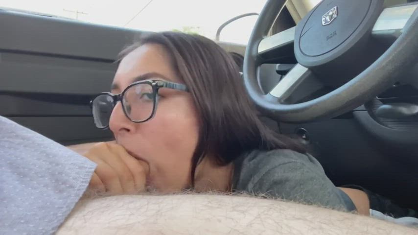 Front seat BJ until he bursts