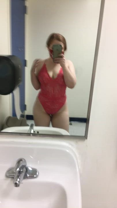 I love to wear lingerie at work. I feel so naughty and sexy wondering if anyone will