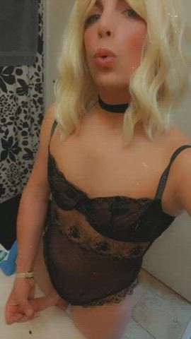 girl dick lingerie sissy trans clip