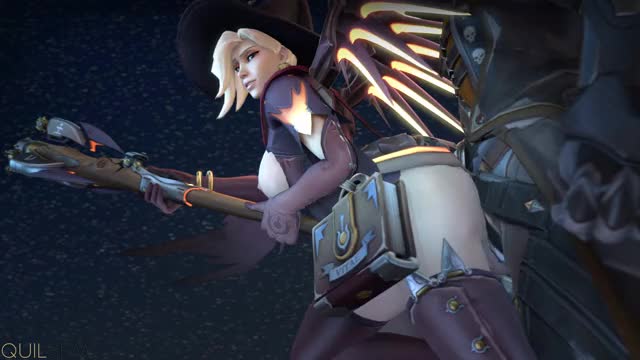 Witch Mercy fucked from behind [FxM]