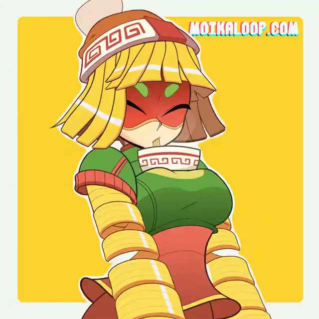 Moika - ?Are you hungry for some MinMin's noodles??  #arms #SmashBrosUltimate #minmin